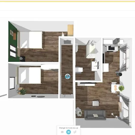 Apartament # Le 2 # Tres Beau T3 1er Etage Confort, Neuf, Centre *